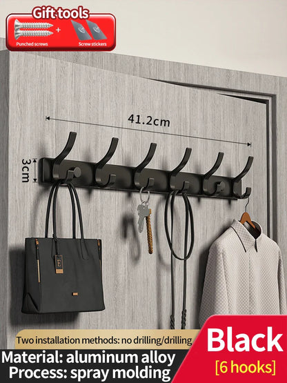 Punch-free Door Behind Hook Storage Wall Hanging Clothes Hanger Coat Hook no drill Hanger Bedroom Organizer Storage Kitchen Acce
