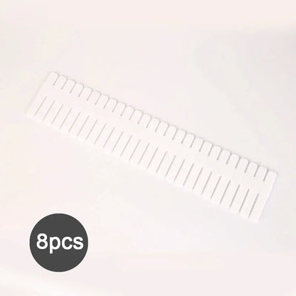 4/8 Pieces Adjustable Drawer Divider Partition Durable Storage Cosmetic Socks Underwear Drawer Clothes Organizer Cabinets