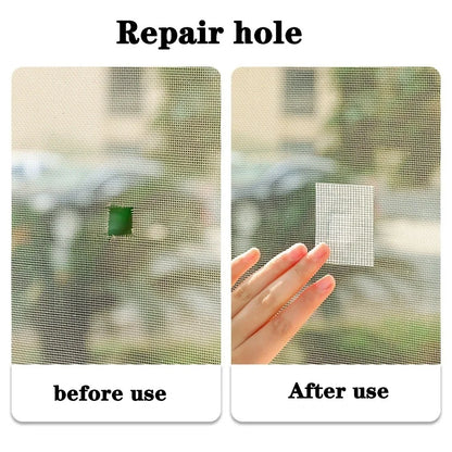 Window Screen Hole Patch Repair Easy Apply Waterproof Tape – Keep Mosquitoes Out with Our Anti-Insect, Self-Adhesive Mesh Patch