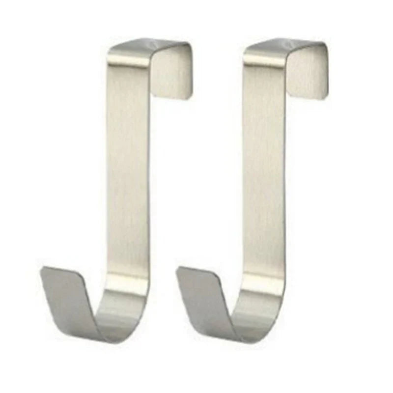 Multi-Purpose Hooks Kitchen Cabinet Door Back Hook Hanging Rack Clothes Coat Hat Towel Hanger Storage Hook Bathroom Accessories