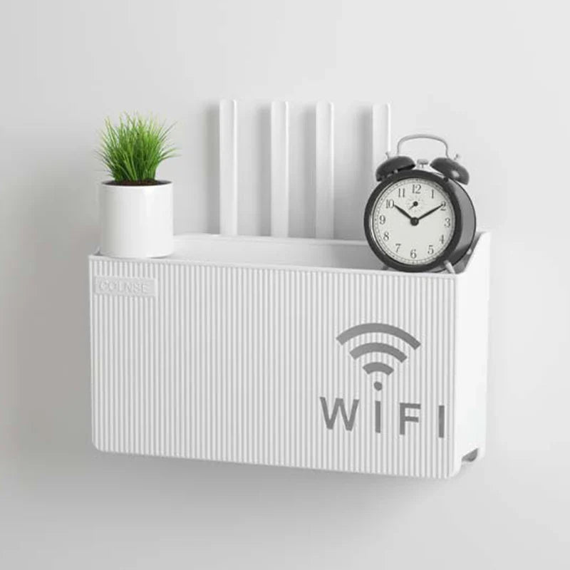 Home Router Storage Box, Wireless WIFI, TV Set-Top Box Wall Mounted Storage Rack, For Living Room, Bedroom Sorting Storage