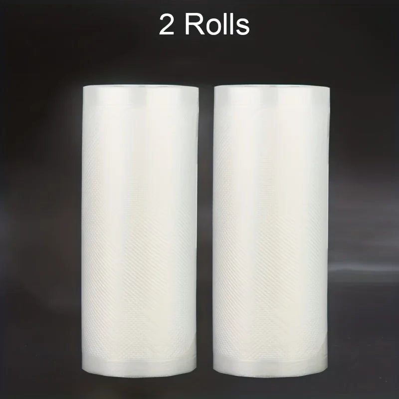 A set of 2 vacuum-sealed bags of the same size, with a length of 500CM, suitable for food storage vacuum low-temperature cooking