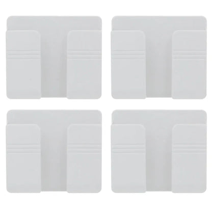 4/2/1Pcs Multifunction Punch Free Wall Mounted Storage Box Organizer TV Remote Control Mounted Mobile Phone Plug Charging Holder