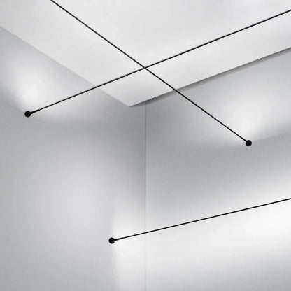 Modern Black White Linear Wall Lamp Skyline Wall Sconce Background LED Bar Strip 1/2/3/5/8/10M Living DIY Room Home Decor Lights