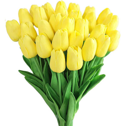 10PCS Artificial Flower Real Touch Tulip Scrapbooking Vase for Home Decor Wedding Garden Rose Arch Garland  Mother's Day Bouquet