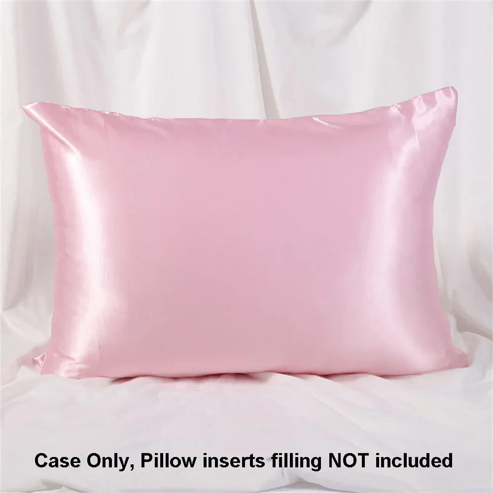 1pc Satin Pillowcase for Skin and Hair, Satin Pillow Cases Set of 1 Soft Breathable Smooth Cooling Pillow Covers for Sleeping