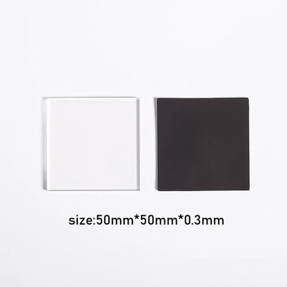 5/10pcs DIY Refrigerator Magnet High Transparent Acrylic Square Round with Magnetic Sheet Material Package Home Decor