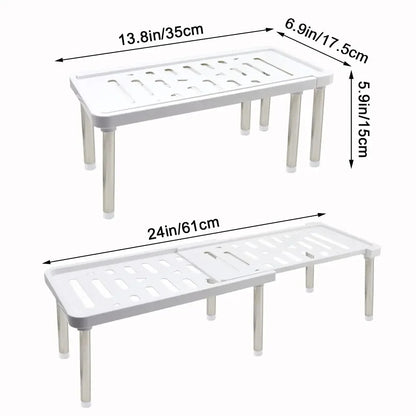 Étagère rétractable, 1 pièce, support de rangement multifonction, organisateur d'articles ménagers, bouteille d'assaisonnement