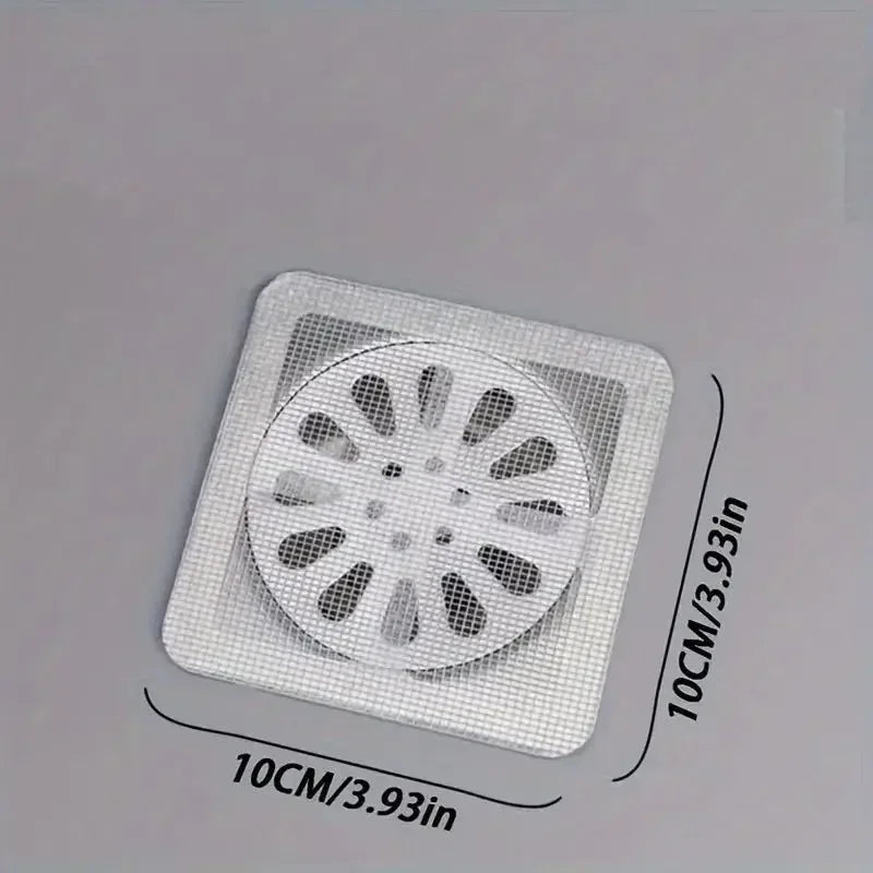 5-20Pcs Disposable Floor Drain Sticker Shower Drain Hair Catcher Cover Sink Strainers Hair Filters Bathtub Mesh Filter Sticker