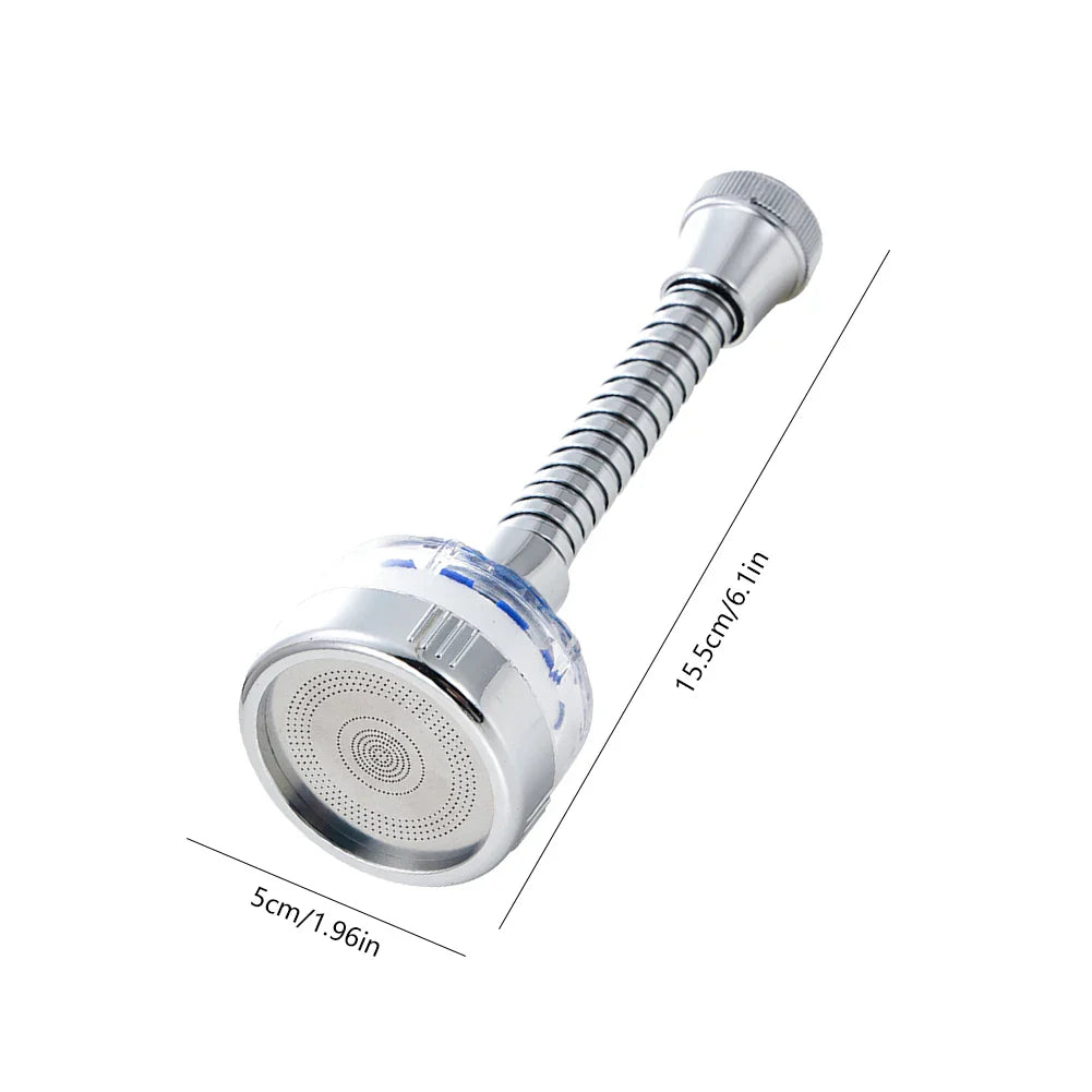 Kitchen Faucet Water Filter Pressurized Sink Filter Water Purifier 360° Tap Splash Proof Faucet Aerator Extender for Bathroom