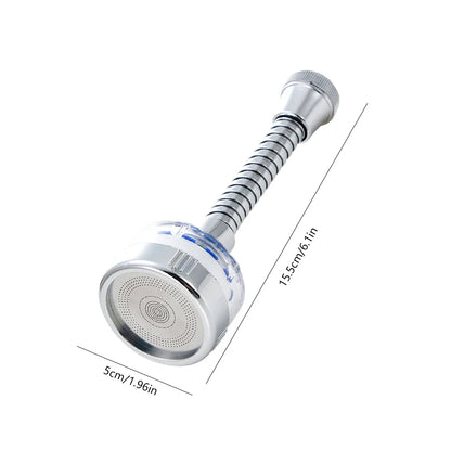 Kitchen Faucet Water Filter Pressurized Sink Filter Water Purifier 360° Tap Splash Proof Faucet Aerator Extender for Bathroom
