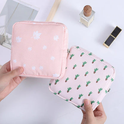 Portable Organizer Pouch for Sanitary Napkin Discreet Storage Monthly Essentials Travel Bag
