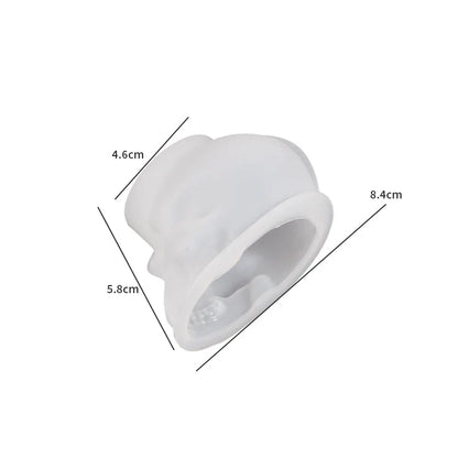 Skeleton Head Epoxy Resin Mold Halloween Candle Making Keychain Pendants Skull Shape Pendants Epoxy Silicone Molds Jewel Making