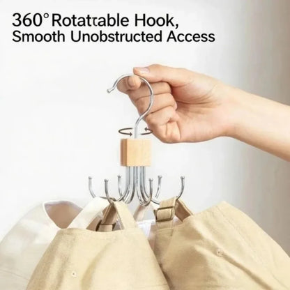 360°Rotating Belt Hanger Hook Durable Belts Rack Organizer for Belts Scarves Bras Ties Home Dorm Storage Hanger Closet Organizer