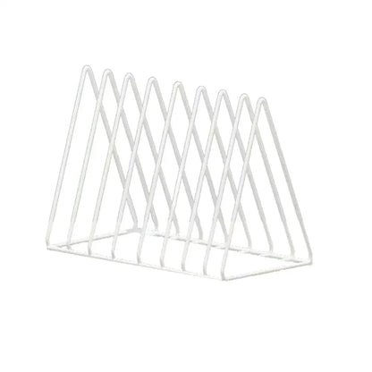9-grid CD Rack Vinyl Record Storage Rack Triangular Magazine Stand, Bedroom Desktop Storage,5-grid CD/movie Rack ﻿