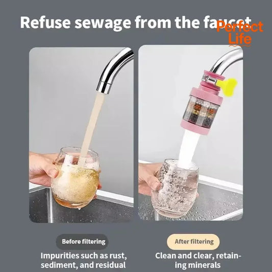 1PcsWater Clean Purifier Filter Filtration Cartridge Carbon Filter Water Faucet Filter Household Kitchen Home Faucet Mini Tap