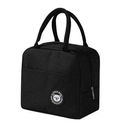 Portable Oxford Lunch Bags Fresh Cooler Pouch For Office Students Convenient Lunch Box Food Container Bag