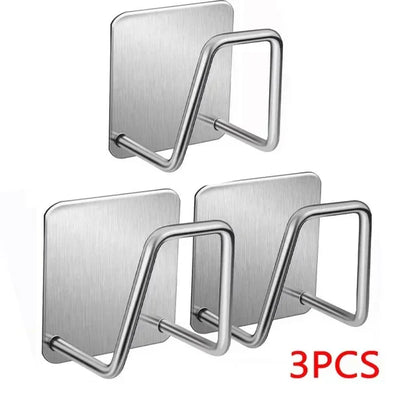 Kitchen Sponges Racks Self Adhesive Sink Sponges Drain Drying Rack Holders Kitchen Sink Accessories Dropshipping Stainless Steel