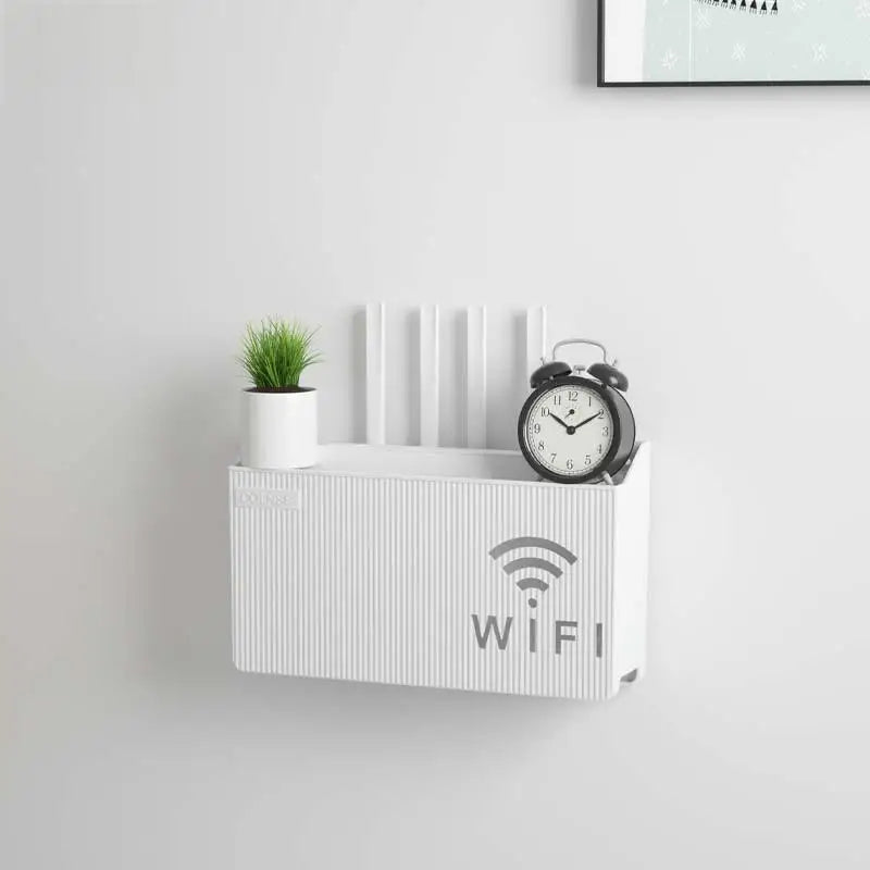 Home Router Storage Box, Wireless WIFI, TV Set-Top Box Wall Mounted Storage Rack, For Living Room, Bedroom Sorting Storage