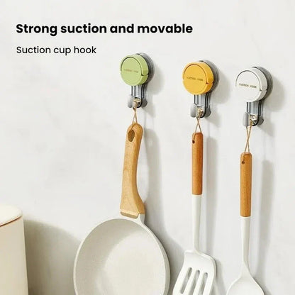 Suction Hooks Strong Vacuum Power Traceless No-Drilling Adhesive Hooks for Home Bathroom Kitchen Door Back and Toilet Area