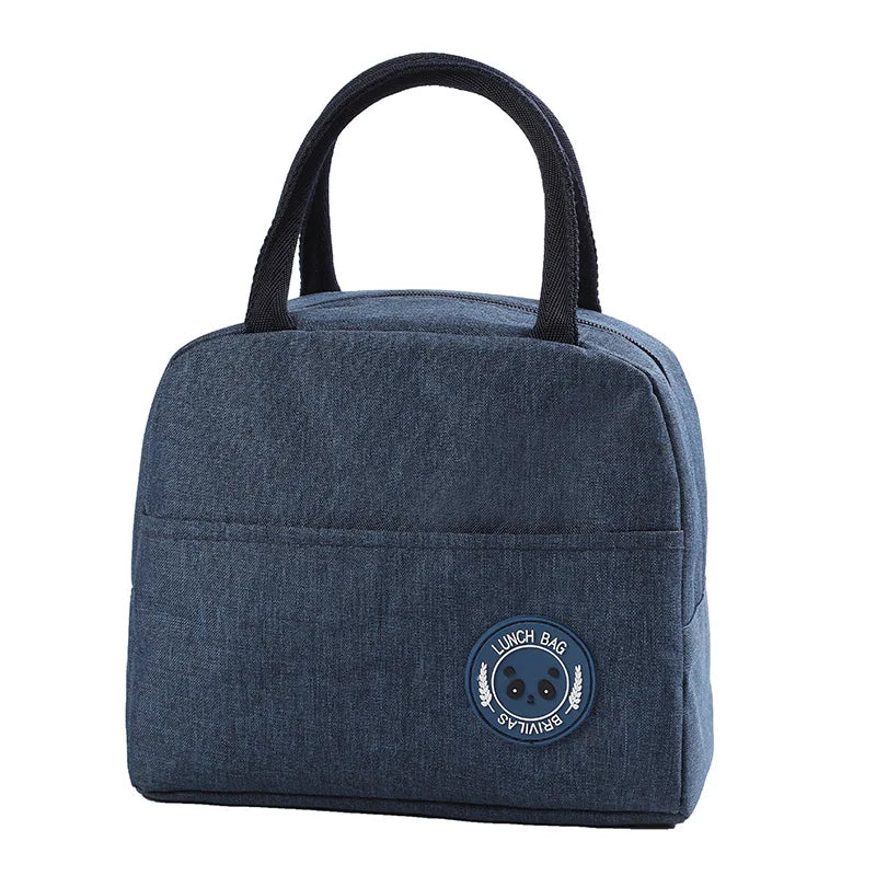 Portable Oxford Lunch Bags Fresh Cooler Pouch For Office Students Convenient Lunch Box Food Container Bag