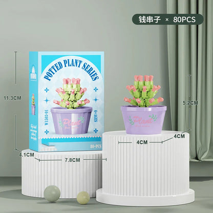 Flower Bouquet Mini Particle Building Blocks Flower Kit 3D DIY Creative Plants Micro Bricks for Home Decor Girl Gift Adults Kids