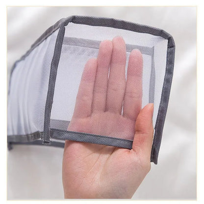 Foldable Underwear Pants Storage Box Nylon Drawer Panties Dormitory Storage Bra Finishing Breathable Mesh Bag