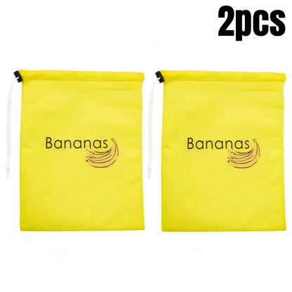 1/2/3/5pcs Yellow Banana Storage Bags Lettuce Storage Bag Prevents Odor 2 Weeks Fresh-keep Bundle Insulated Aluminum Film Bags