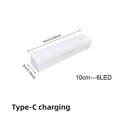 Wireless LED Night Lights Motion Sensor Lights Closet Kitchen Night Lights Bedroom Detector Light Cabinet Staircase Backlit