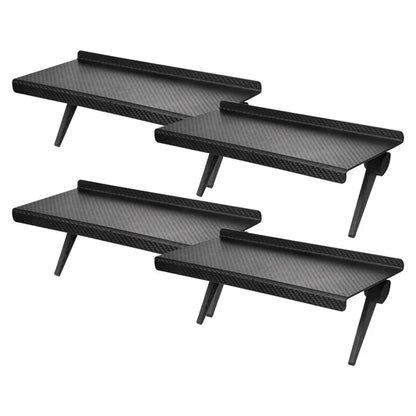 TV Screen Storage Shelves Adjustable Monitor Stand Computer Desktop Display Organizer Router Shelf Rack Home Office