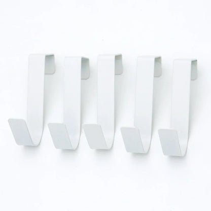Multi-Purpose Hooks Kitchen Cabinet Door Back Hook Hanging Rack Clothes Coat Hat Towel Hanger Storage Hook Bathroom Accessories
