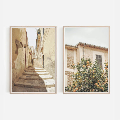 2pcs/set Neutral Olive Tree Shadow Vase Canvas Print Poster Retro Botanical Landscape Art Print Home Decor Art Poster Gifts