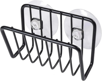 Sponge Holder For Kitchen Sink, Stainless Steel Suction Cup Sponge Caddy Kitchen Supplies Wall Mounted Sink Kitchen Organizer