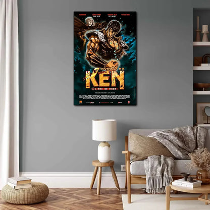 Hokuto No Ken Anime Video Game Canvas Painting Art Poster and Wall Art Picture Print Modern Family Bedroom Home Decor Posters