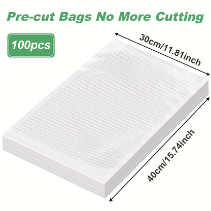 100pcs/lot Vacuum Packaging Bags Empty Food Vacuum Bags BPA-Free Vacuum Sealing Bag Kitchen Accessories
