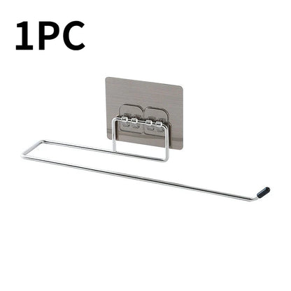 4/1PCS Kitchen Paper Holder Towel Storage Hook Toilet Paper Holder Towel Stand Storage Rack Tissue Holder Bathroom Organizer