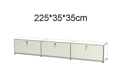 Module Furniture  Storage Modular DIY Shelf Sideboard Customized Size Night Stand Cabinet Stainless Steel Home Use