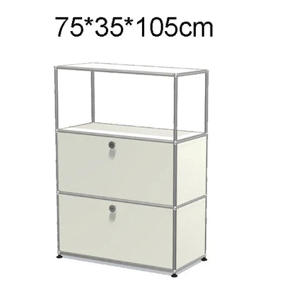 Module Furniture  Storage Modular DIY Shelf Sideboard Customized Size Night Stand Cabinet Stainless Steel Home Use
