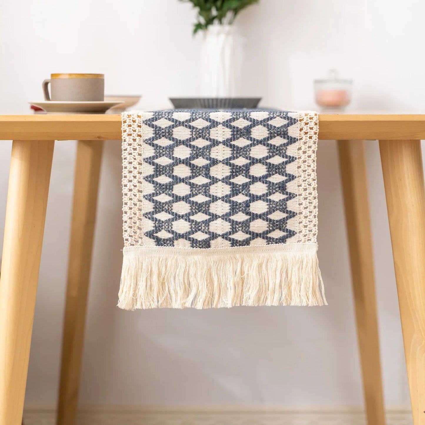 Cotton And Linen Table Runner For Wedding Decoration Festivals Easter Decoration 2025 Mariage chemin de table
