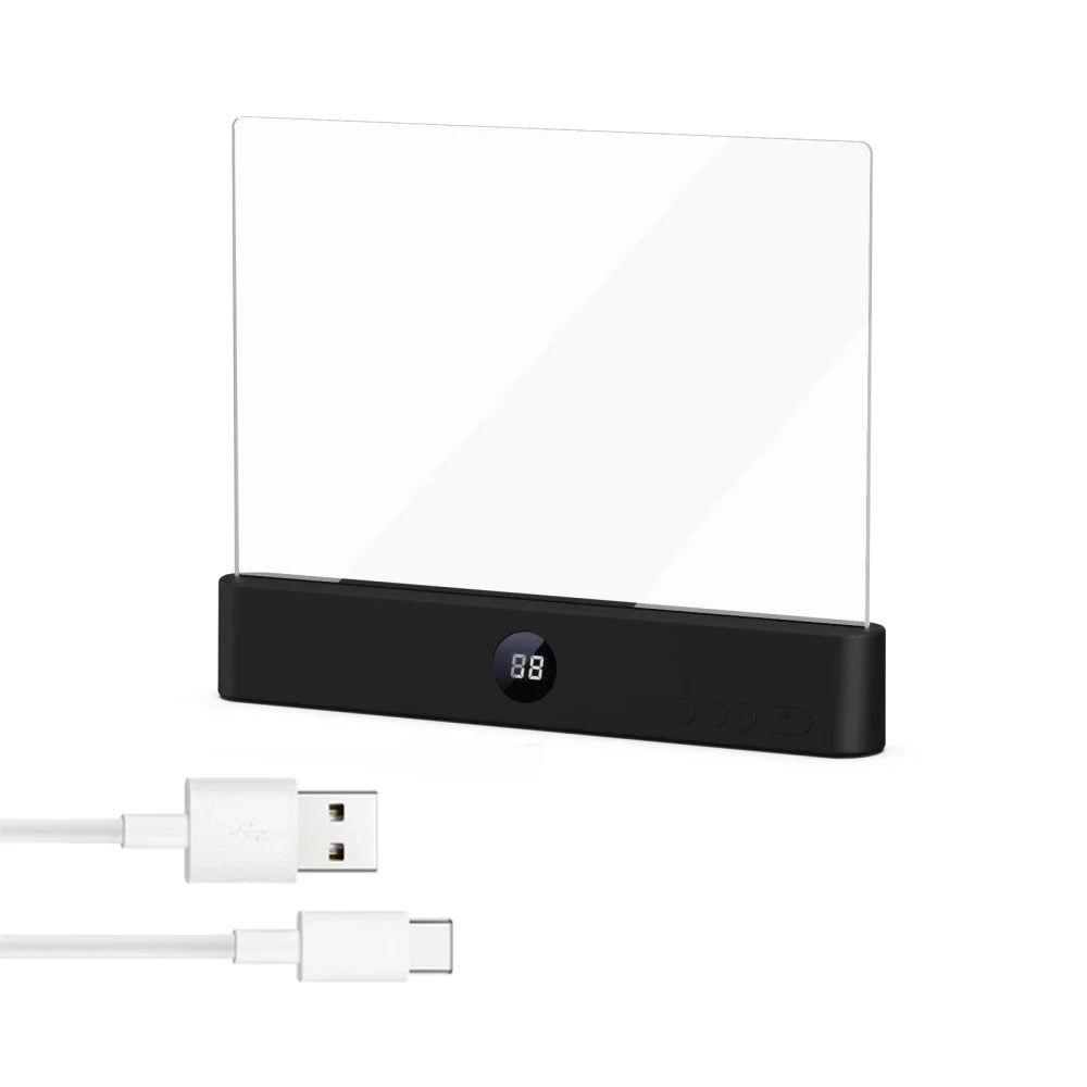 LED Flat Panel Night Vision Reading Light Eye Protection Reading Light Usb Charging Student Night Reading Lamp Book Lamp Indoor