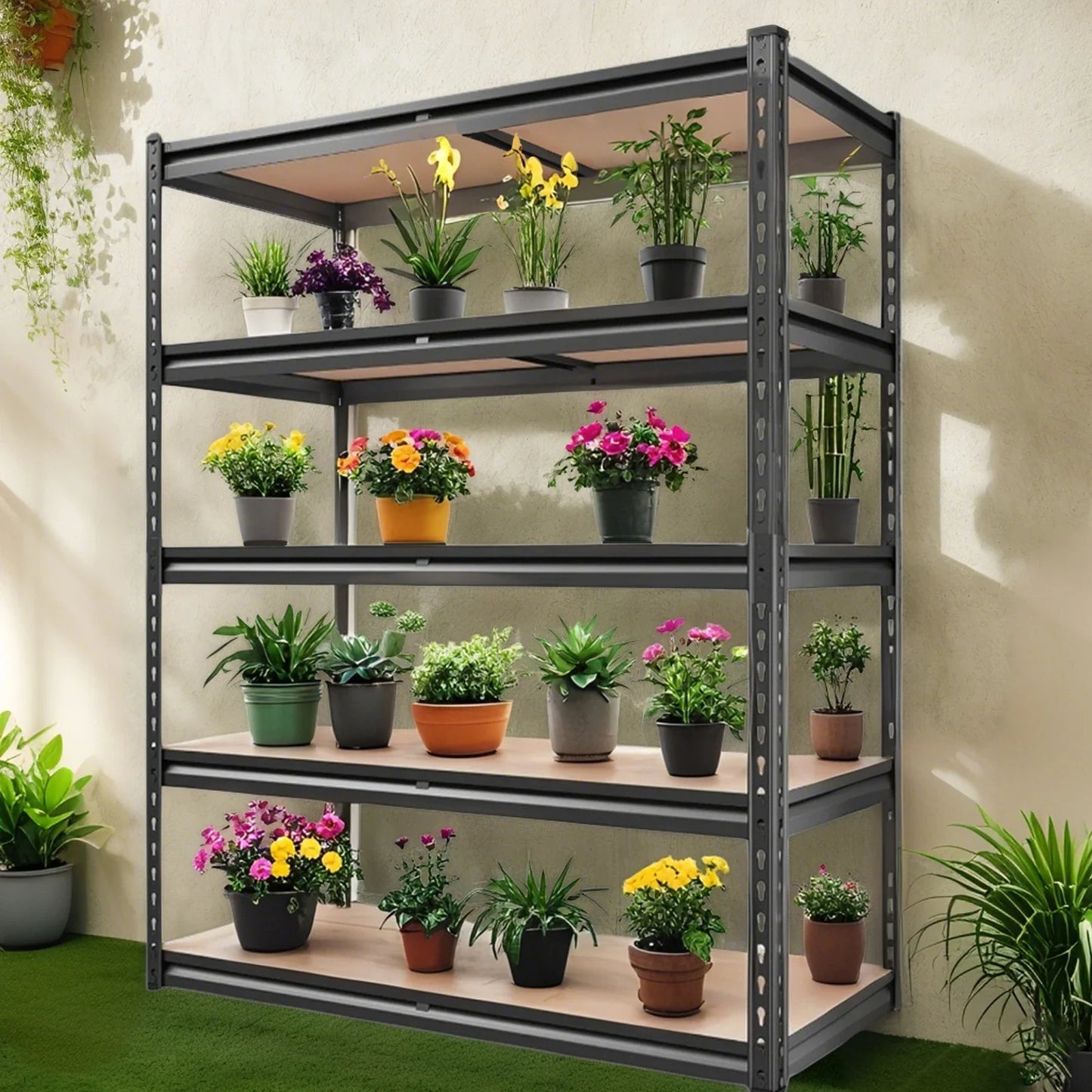 72"/60"H Garage Shelving Storage Shelves，2000LBS Capacity Heavy Duty Adjustable Storage Shelve For Closet