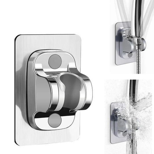 1PC Wall Mount Strong Adhesive Shower Head Holder ABS Waterproof Adjustable Bathroom Shower Bracket Easy Installation Base