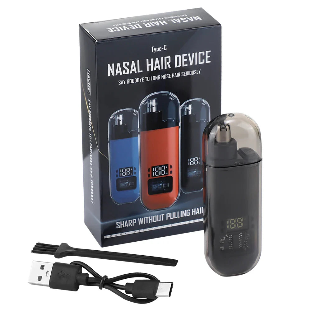 Electric Nose Hair Clipper Rechargeable Automatic Shaving Nose Trimmer Unisex Professional Washable Painless Nose Hair Trimmer