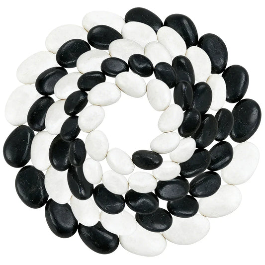 0.66Lb High Polished Natural Pebbles for Fish Tank Aquarium, Plant Vases, Courtyard Garden Landscape & Horticultural Decoration