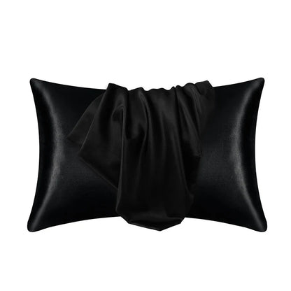 Pillowcase Silk Pillow Cover Silky Satin Hair Beauty Pillow case Comfortable Pillow Case Home Decor wholeStandard/Queen 1PC