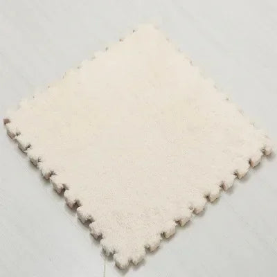 30*30CM Soft Plush Children Kids Rug Play Mat Puzzle Carpet Warm Playmat Interlocking Exercise Tiles Floor Carpet Decoration Mat