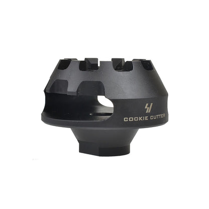 Cookie Cutter Muzzle Brake | Single Chamber Design to Eliminate Recoil Force | For AR/ AK pistols