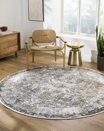 Hera Olive Boutique Washable Rug
