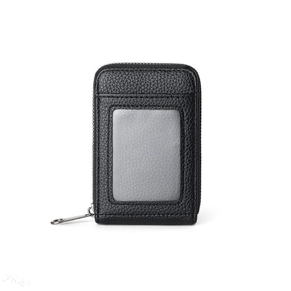 1pc Organ Card Bag Korean Edition Portable Women's Short Bank Card Cover Business Card Clip Zipper Vertical Handheld Bag
