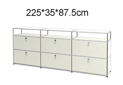 Module Furniture  Storage Modular DIY Shelf Sideboard Customized Size Night Stand Cabinet Stainless Steel Home Use